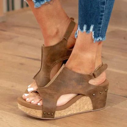Sandales en cuir pour femmes – Confort élégant pour tous les jours Women Sandals & Slippers Electro Paris