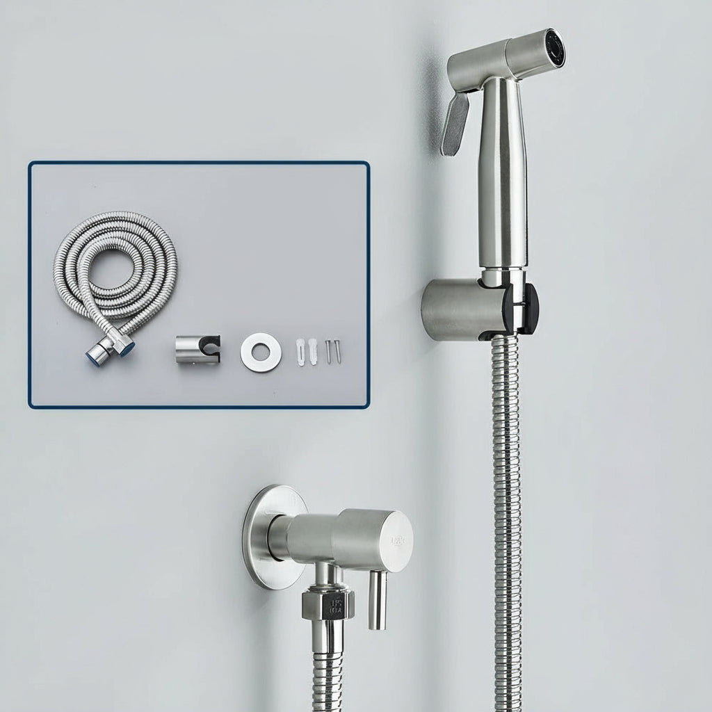 AquaGleam Spray Bidet Mural – Hygiène et Confort Quotidien pour Salle de Bain Moderne