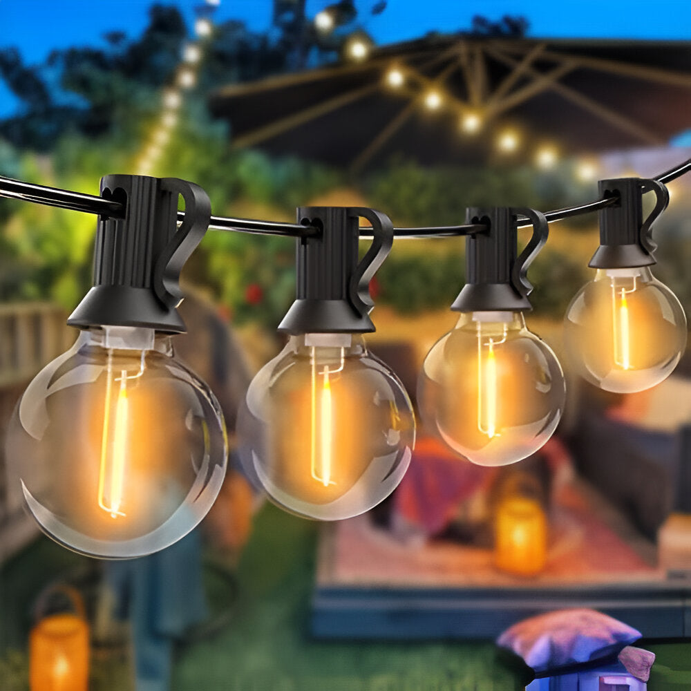 Guirlande Lumineuse Extérieure G40 – Élégance Lumineuse pour Jardin et Terrasse Outdoor Lighting Electro Paris 15M - 25 ampoules