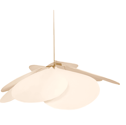 Lampe Suspendue En Tissu Au Design Floral Vintage Pour Salon Et Salle À Manger Pendant Lights Electro Paris Beige 50cm