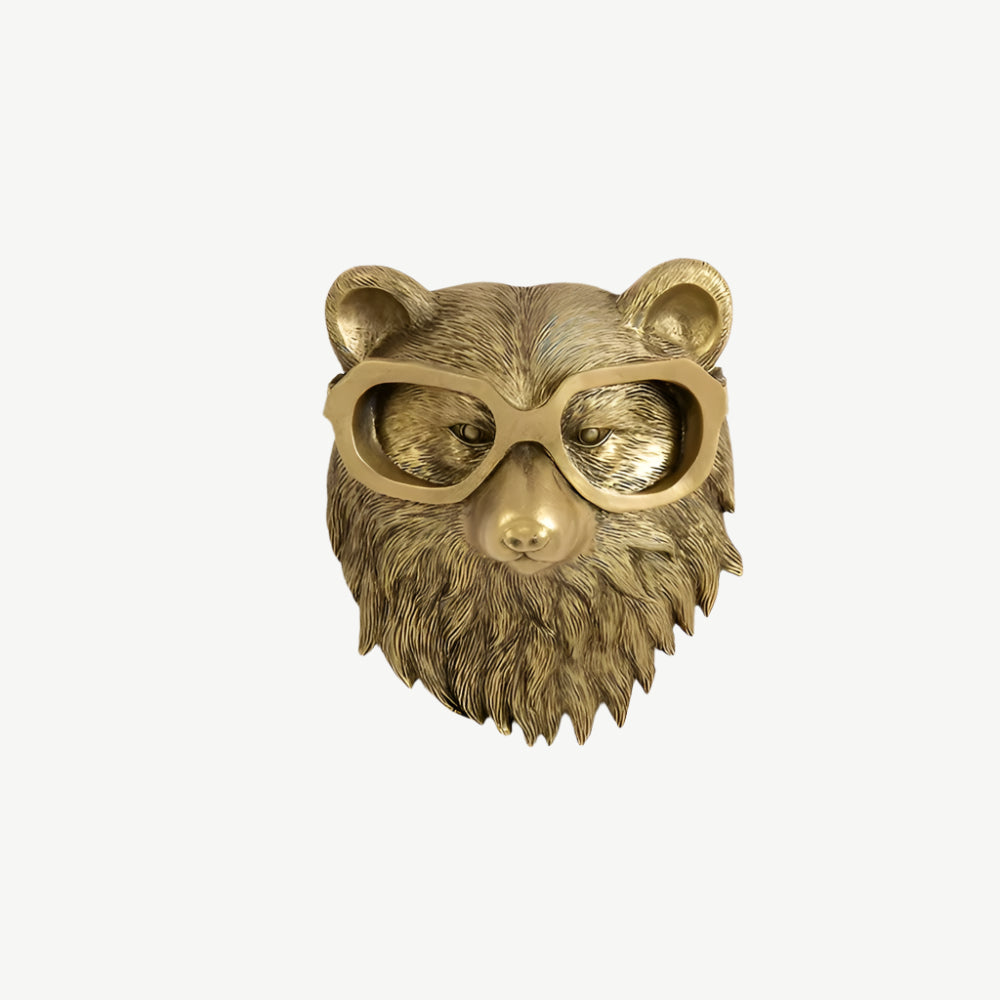 Sculpture Murale Animalière En Résine Avec Crochet Décoratif