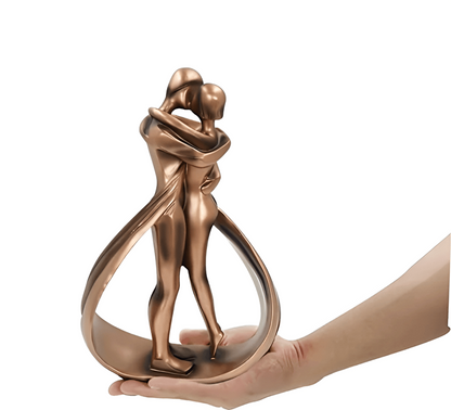 Sculpture Artistique Romantique De Couple En Résine