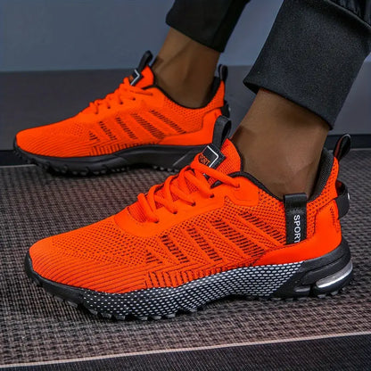 Baskets de Course Respirantes pour Homme avec Semelle Antidérapante et Confort Léger Shoes for Men Electro Paris Orange 40