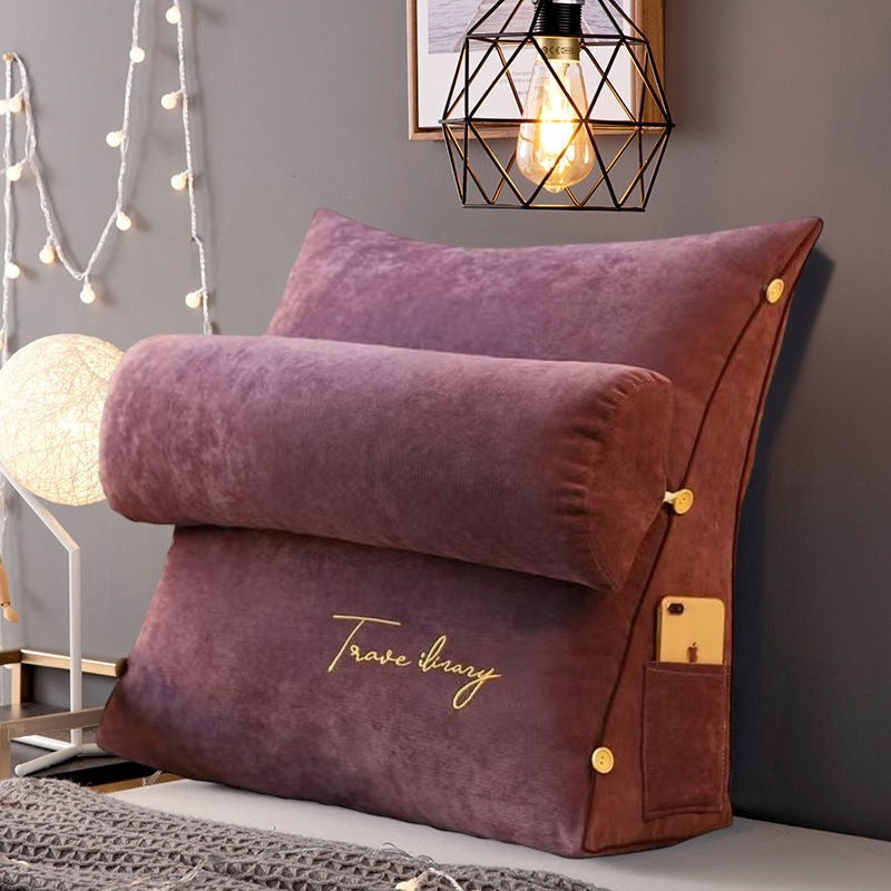 Coussin de Lecture Triangulaire – Coussin Ergonomique en Mousse à Mémoire de Forme pour Lit Coussins spécialisés Electro Paris Violet