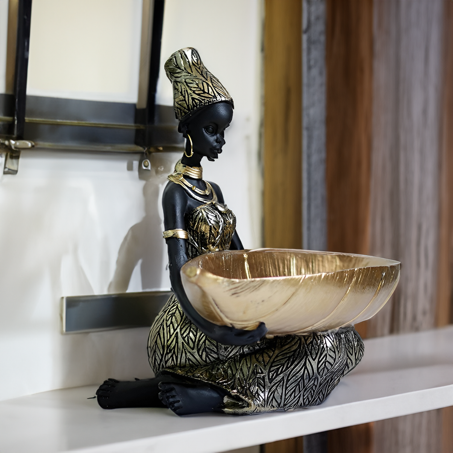 Porte-clés mural artistique avec sculpture de femme pour une décoration élégante Décoration intérieure Electro Paris