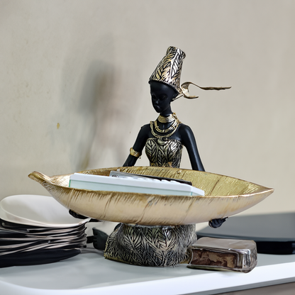 Porte-clés mural artistique avec sculpture de femme pour une décoration élégante Décoration intérieure Electro Paris