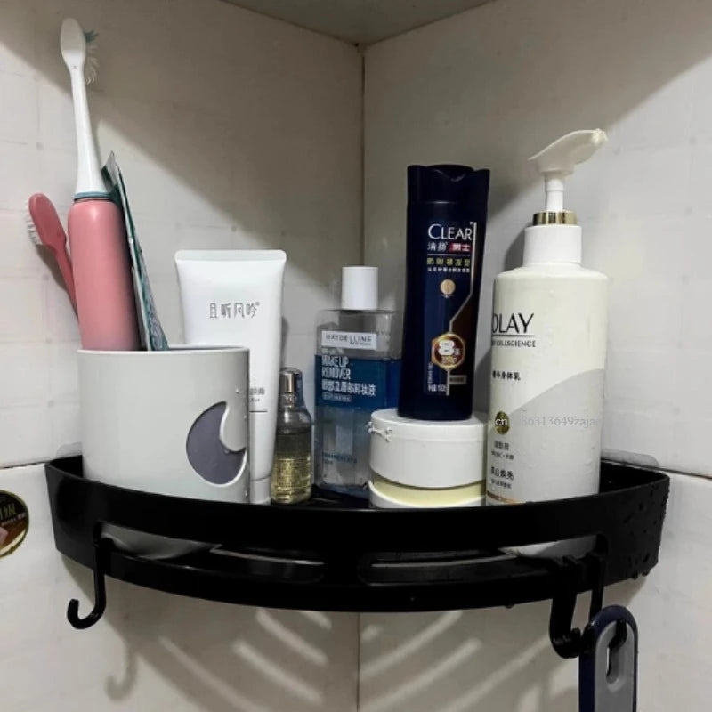 Ensemble d'Étagères de Douche Adhésives avec Crochets – Organisateur de Salle de Bain Sans Perçage Accessoires de salle de bain Electro Paris