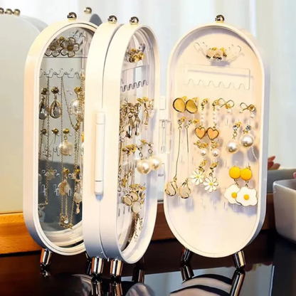 Organisateur de Bijoux Pliable – Rangement Élégant pour Boucles d’Oreilles, Colliers et Bagues Electro Paris