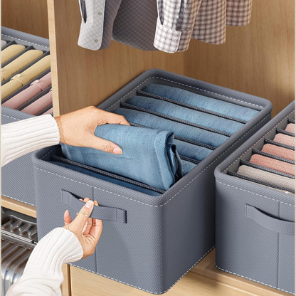 Organisateur de Garde-Robe Pliable – Rangement Jeans et Vêtements Electro Paris