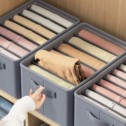 Organisateur de Garde-Robe Pliable – Rangement Jeans et Vêtements Electro Paris