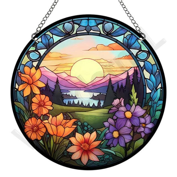 Ornement Solaire pour Fenêtre – Décoration Lumineuse Home and decoration Electro Paris Paradis Acrylique 15x15cm