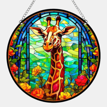 Ornement Solaire pour Fenêtre – Décoration Lumineuse Home and decoration Electro Paris Girafe Acrylique 15x15cm