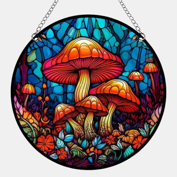 Ornement Solaire pour Fenêtre – Décoration Lumineuse Home and decoration Electro Paris Champignon Acrylique 15x15cm