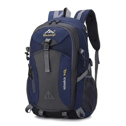 Sac À Dos Imperméable 40L Pour Randonnée, Camping Et Voyages En Plein Air Outdoor Electro Paris Bleu foncé