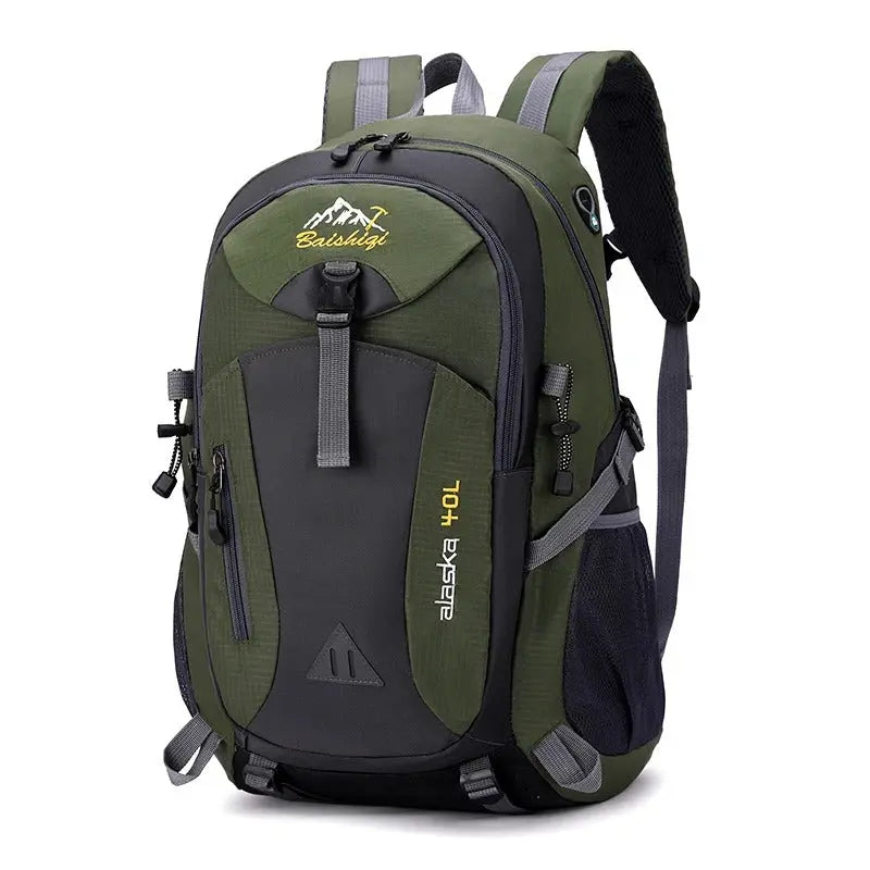 Sac À Dos Imperméable 40L Pour Randonnée, Camping Et Voyages En Plein Air Outdoor Electro Paris Vert