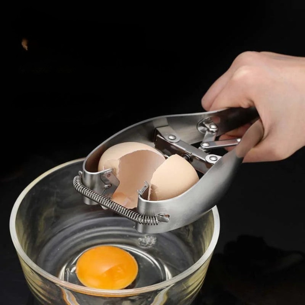 Outil 2-en-1 pour œufs – Ouverture et séparation facile en acier inoxydable Food Crackers Electro Paris