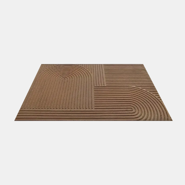 Paillasson Absorbant à Profil Bas – Tapis d'Entrée Antidérapant pour Intérieur et Extérieur Tapis de porte Electro Paris Marron A 45cm x 75cm
