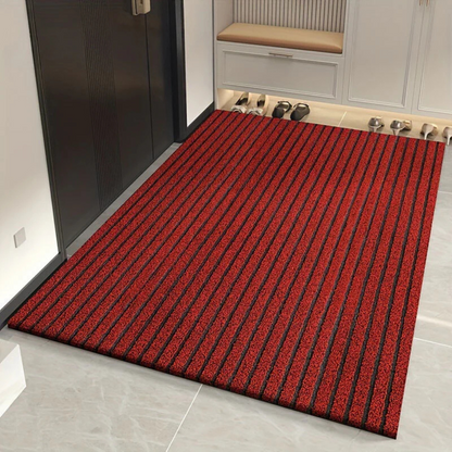 Paillasson Intérieur Extérieur Antidérapant – Tapis d'Entrée Robuste pour Porte d'Entrée Tapis de porte Electro Paris Rouge 50 x 80 cm