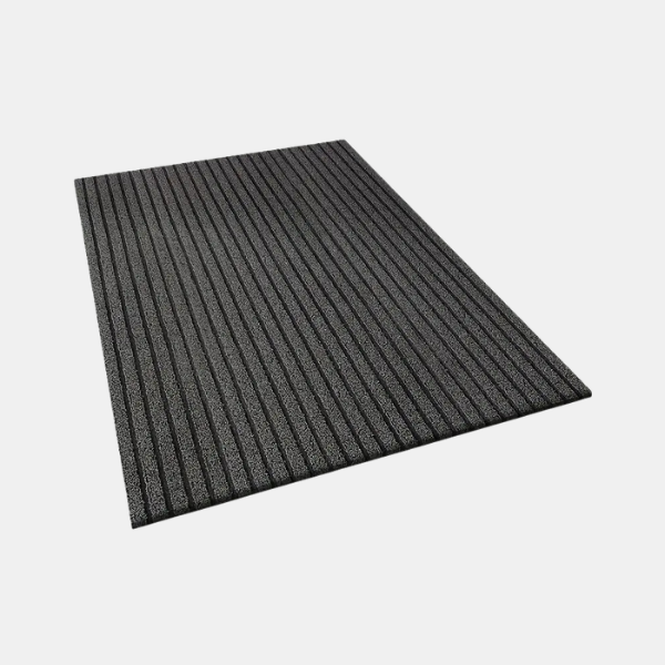 Paillasson Intérieur Extérieur Antidérapant – Tapis d'Entrée Robuste pour Porte d'Entrée Tapis de porte Electro Paris Gris 50 x 80 cm