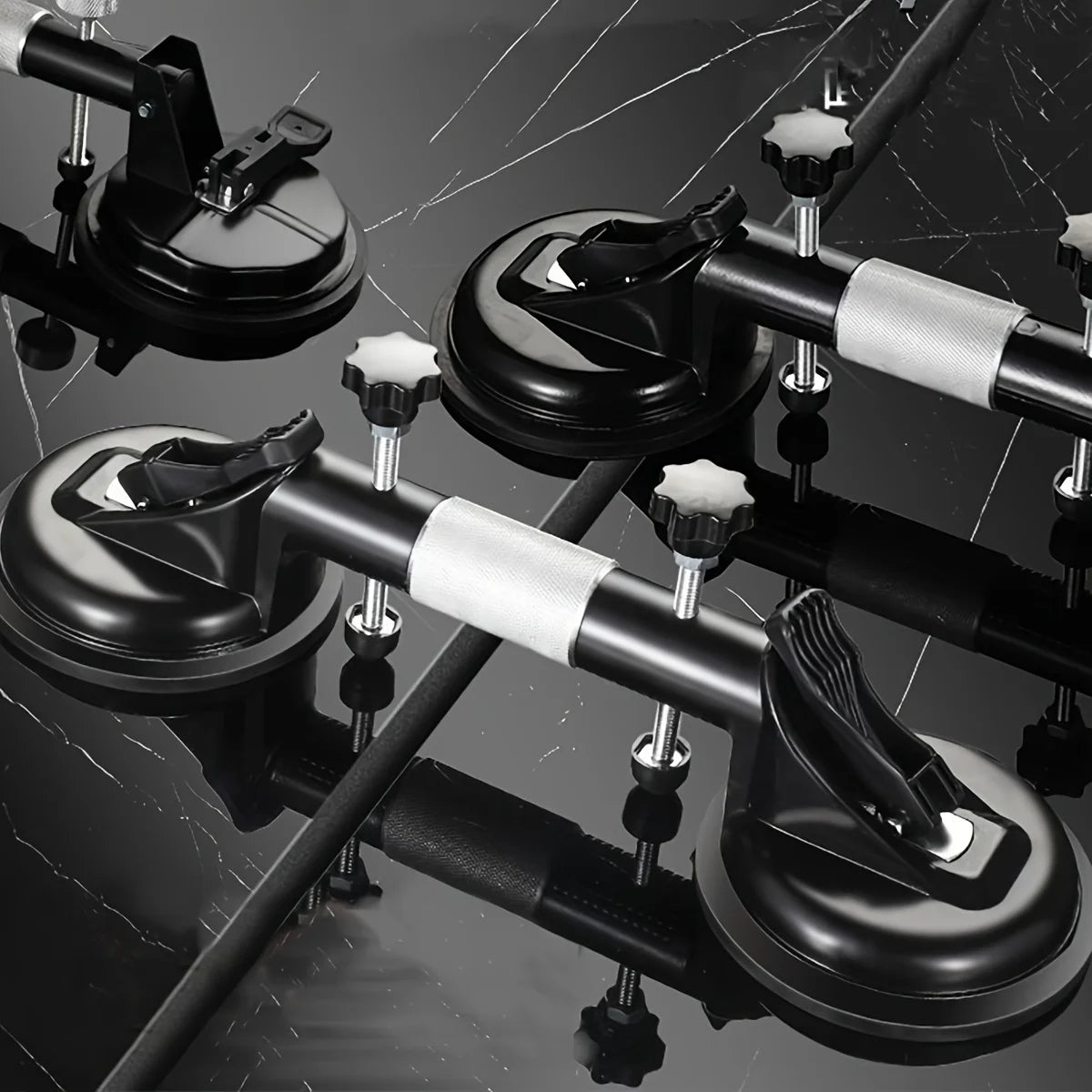 Paire de Ventouses Ultra-Résistantes pour Carrelage, Verre et Marbre – Outil de Pose Précis et Fiable Outils et amélioration de l'habitat Electro Paris