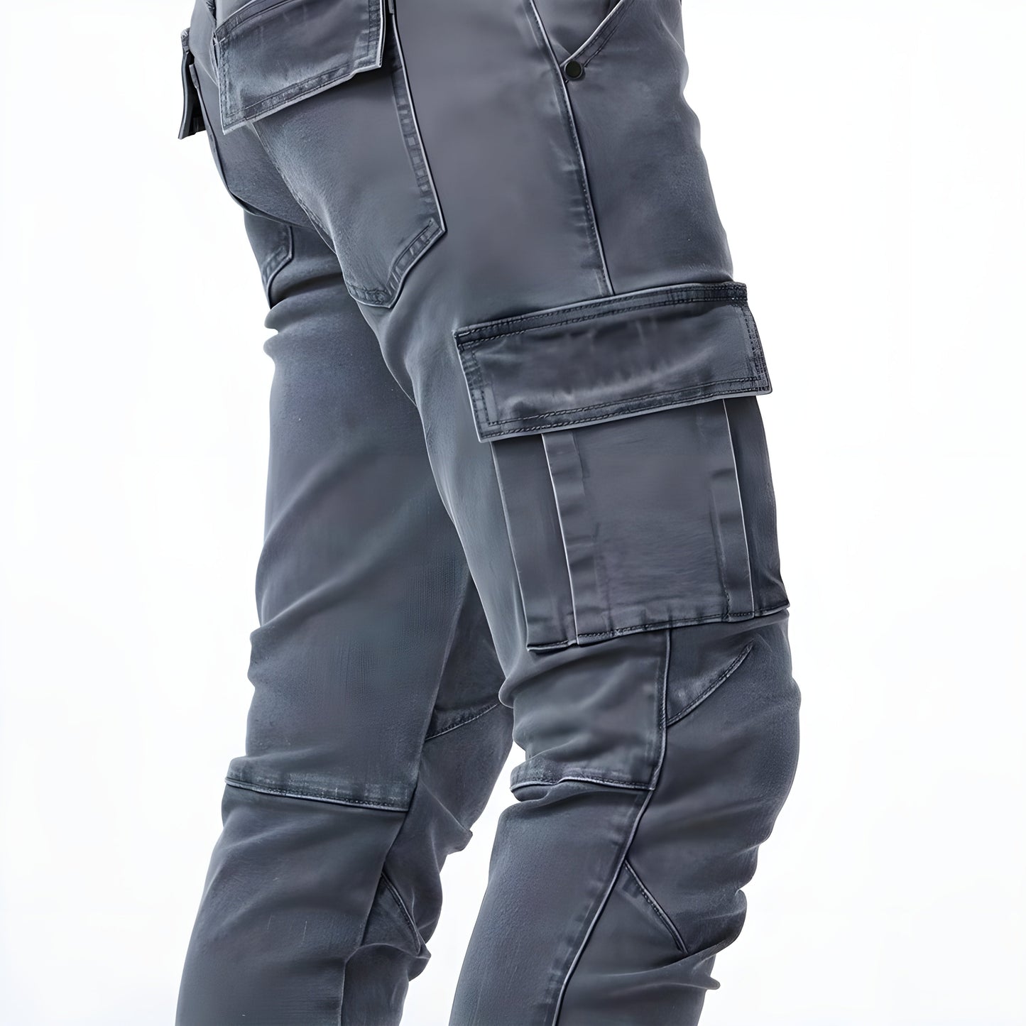 Pantalons Cargo en Denim Élastique pour Hommes – Confort et Style Polyvalent pour le Quotidien Pantalons cargo pour hommes Electro Paris