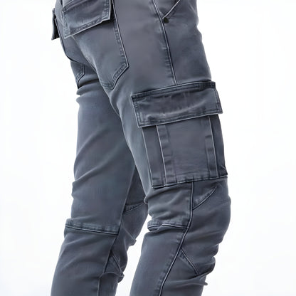 Pantalons Cargo en Denim Élastique pour Hommes – Confort et Style Polyvalent pour le Quotidien Pantalons cargo pour hommes Electro Paris
