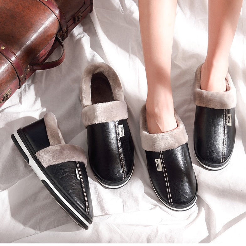 Chaussons Plateforme Doublés en Peluche pour l'Hiver – Chaussures d'Intérieur/Extérieur Imperméables Chaussons Electro Paris