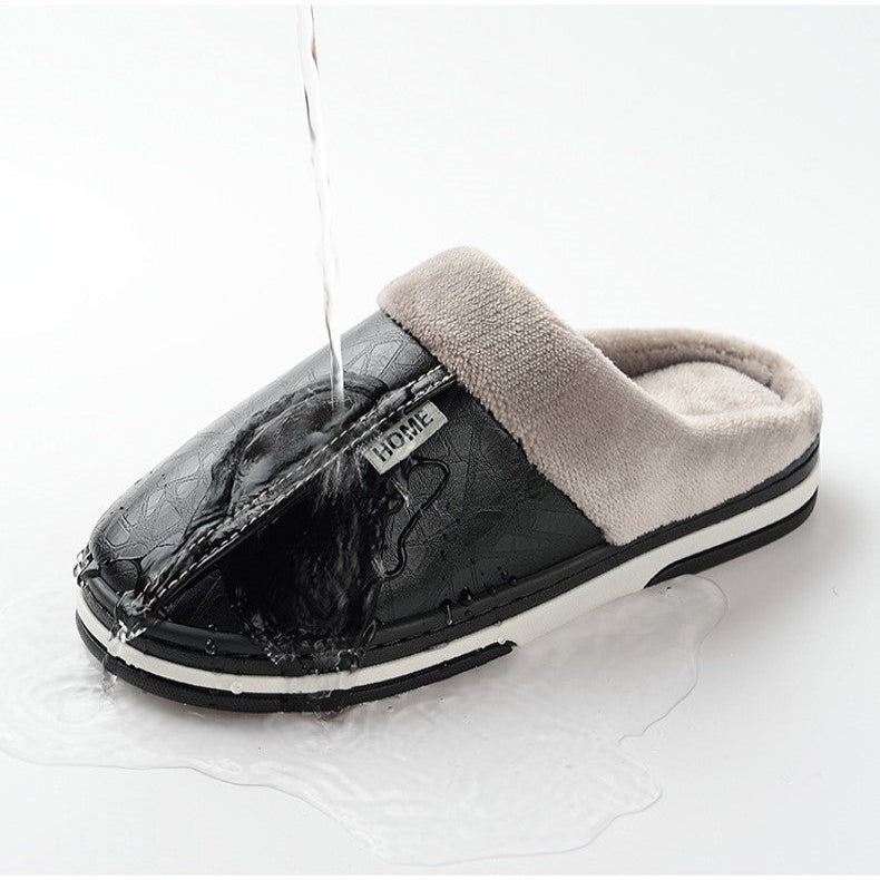 Chaussons Plateforme Doublés en Peluche pour l'Hiver – Chaussures d'Intérieur/Extérieur Imperméables Chaussons Electro Paris