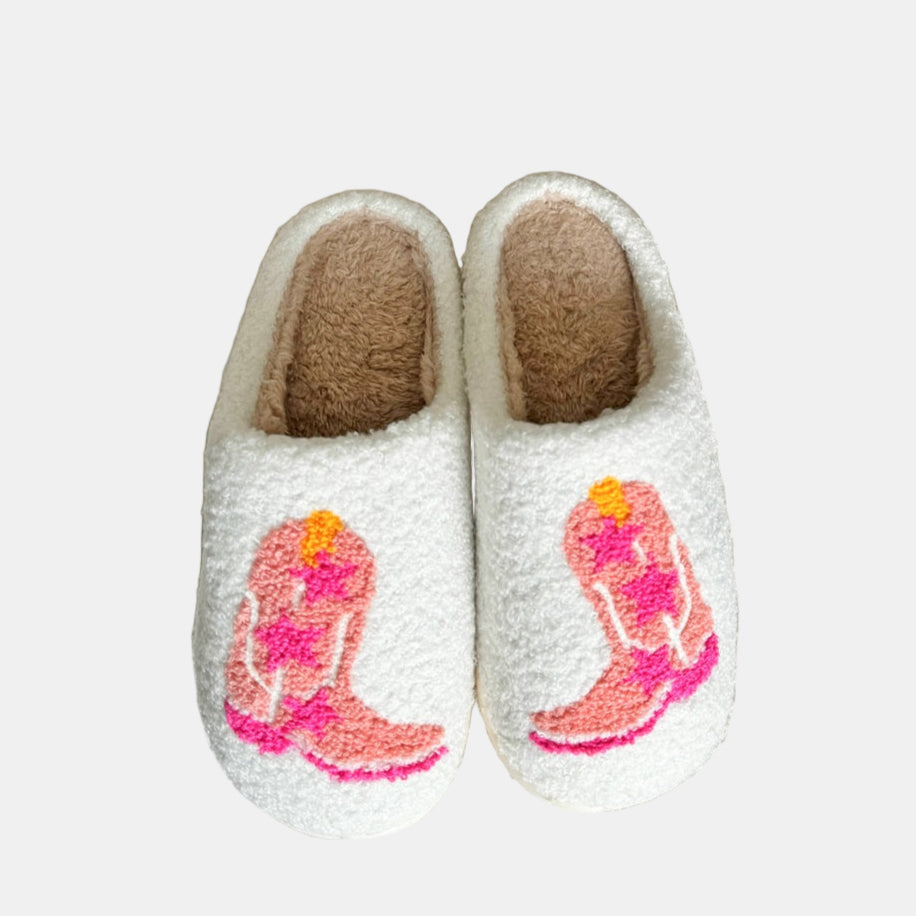 Pantoufles Femme Cowboy Confortables en Mousse à Mémoire – Détente à Domicile Chaussons Electro Paris 6-6.5