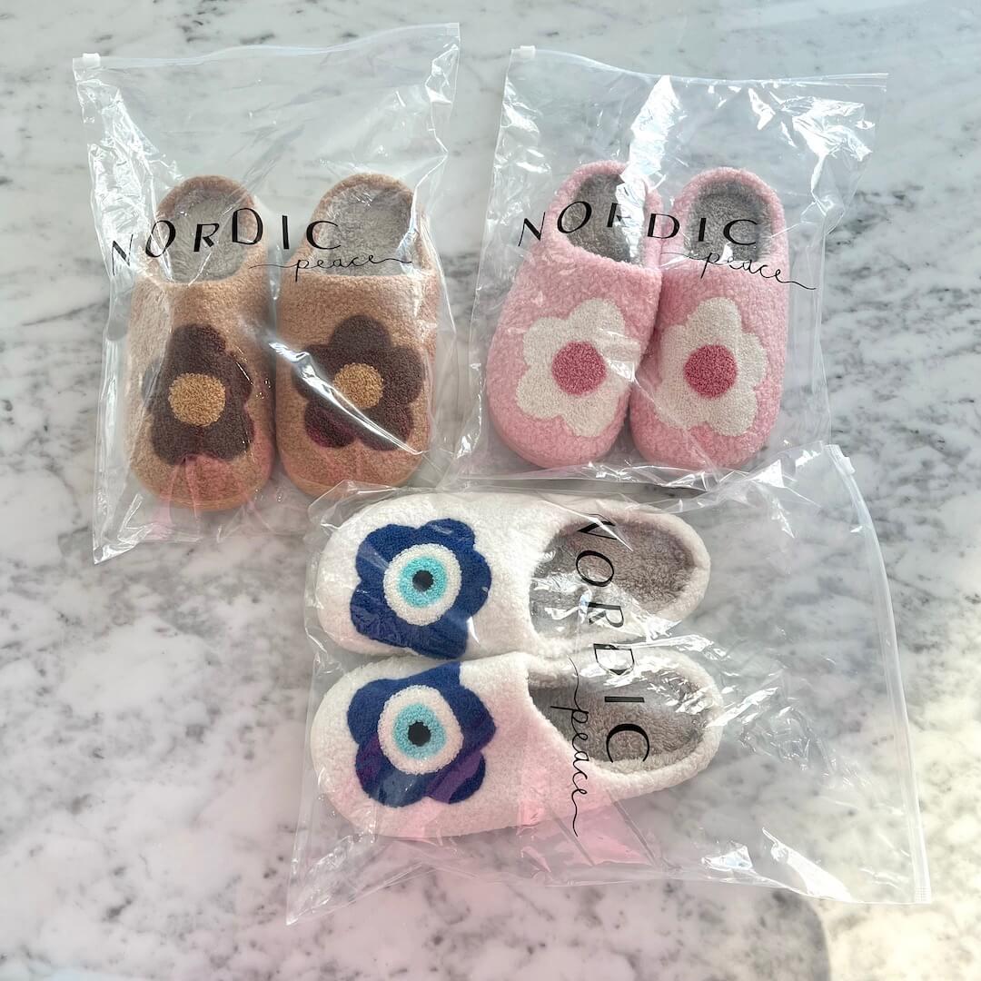 Pantoufles Femmes Imprimé Floral Confortables – Chaussons Élégants pour Détente Chaussons pour femmes Electro Paris