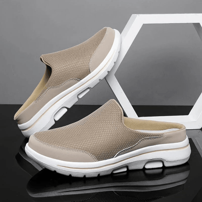 Chaussons Sabots à Mémoire de Forme pour Hommes – Pantoufles Respirantes avec Semelle Antidérapante Chaussons pour hommes Electro Paris Marron 36