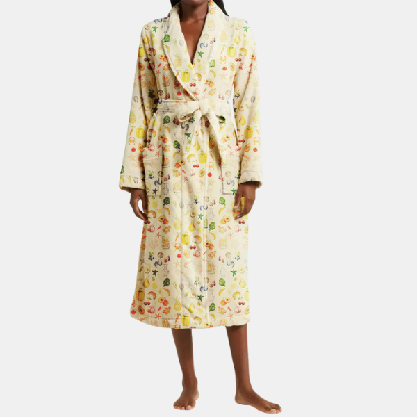 Peignoir Floral Douillet – Confort et Élégance à la Maison Women's Robes Electro Paris Jaune S