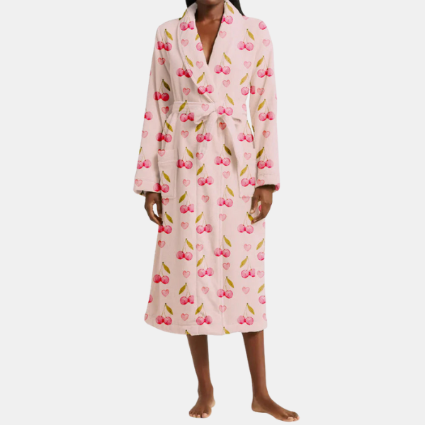 Peignoir Floral Douillet – Confort et Élégance à la Maison Women's Robes Electro Paris Rose S