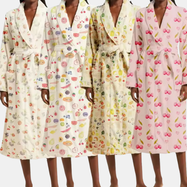 Peignoir Floral Douillet – Confort et Élégance à la Maison Women's Robes Electro Paris