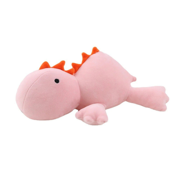 Peluche Dinosaure à Poids Réconfortant #Verzwaarde Dinosaurus Knuffel - CuddleSaurus Electro Paris Dino Rose 40 cm (15 7 pouces)