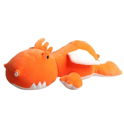 Peluche Dinosaure à Poids Réconfortant #Verzwaarde Dinosaurus Knuffel - CuddleSaurus Electro Paris Dino Orange 40 cm (15 7 pouces)