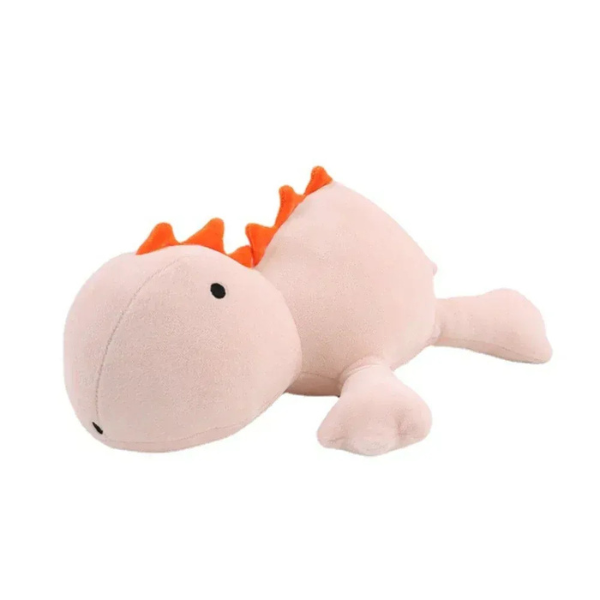Peluche Dinosaure à Poids Réconfortant #Verzwaarde Dinosaurus Knuffel - CuddleSaurus Electro Paris Rose Clair 40 cm (15 7 pouces)