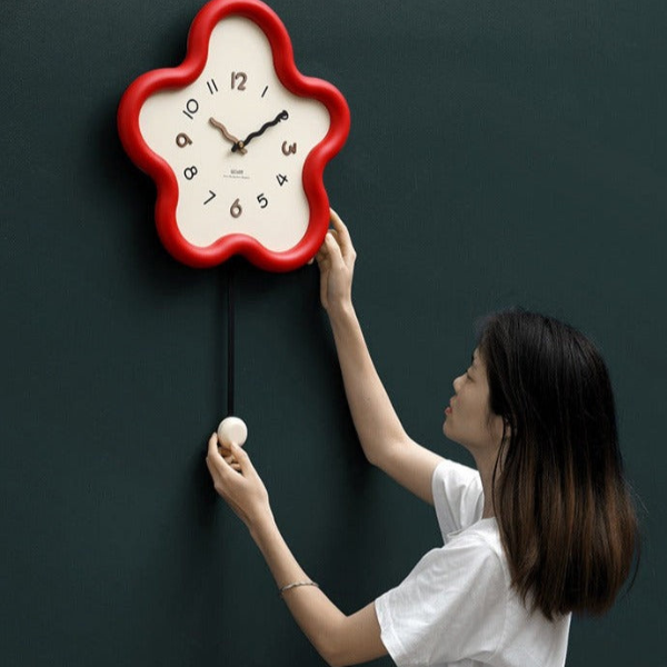 Pendule Fleur de Rêve – Murale et Sans Tic-Tac Oversized Wall Clocks Electro Paris