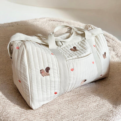 Sac Fourre-Tout Mom Essentials Duffle Avec Compartiments Pour Bébé Et Parents Doctor's bag Electro Paris Écureuil