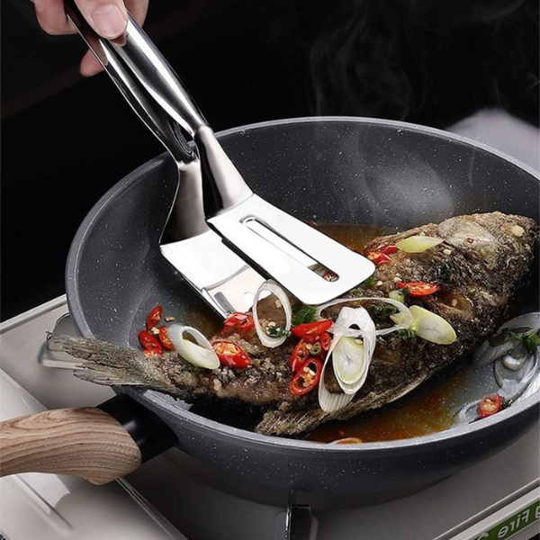 Pince de Grillade Double Action en Acier Inoxydable Kitchen Utensil Holders & Racks Electro Paris