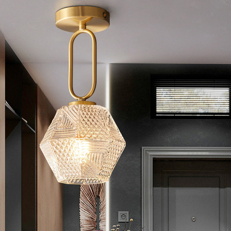 Plafonnier Art Déco à Motif Diamant pour Intérieurs Élégants Ceiling Lamp Electro Paris