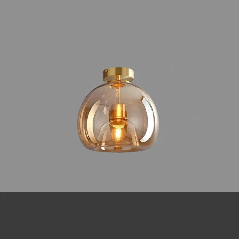 Plafonnier Globe en Verre Minimaliste pour un Éclairage Moderne Encastré Luminaires Electro Paris A-Canon Blanc Chaud