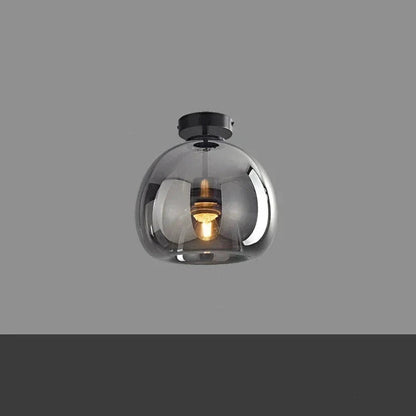 Plafonnier Globe en Verre Minimaliste pour un Éclairage Moderne Encastré Luminaires Electro Paris A-Noir Blanc Chaud
