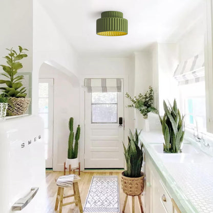 Plafonnier encastré nordique à 2 couches en céramique, design Wabi-Sabi, couleur crème Éclairage Electro Paris