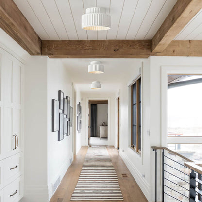 Plafonnier encastré nordique à 2 couches en céramique, design Wabi-Sabi, couleur crème Éclairage Electro Paris