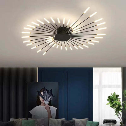 Plafonnier LED Sculptural Moderne à Design Annulaire pour un Éclairage Artistique Luminaires de plafond Electro Paris