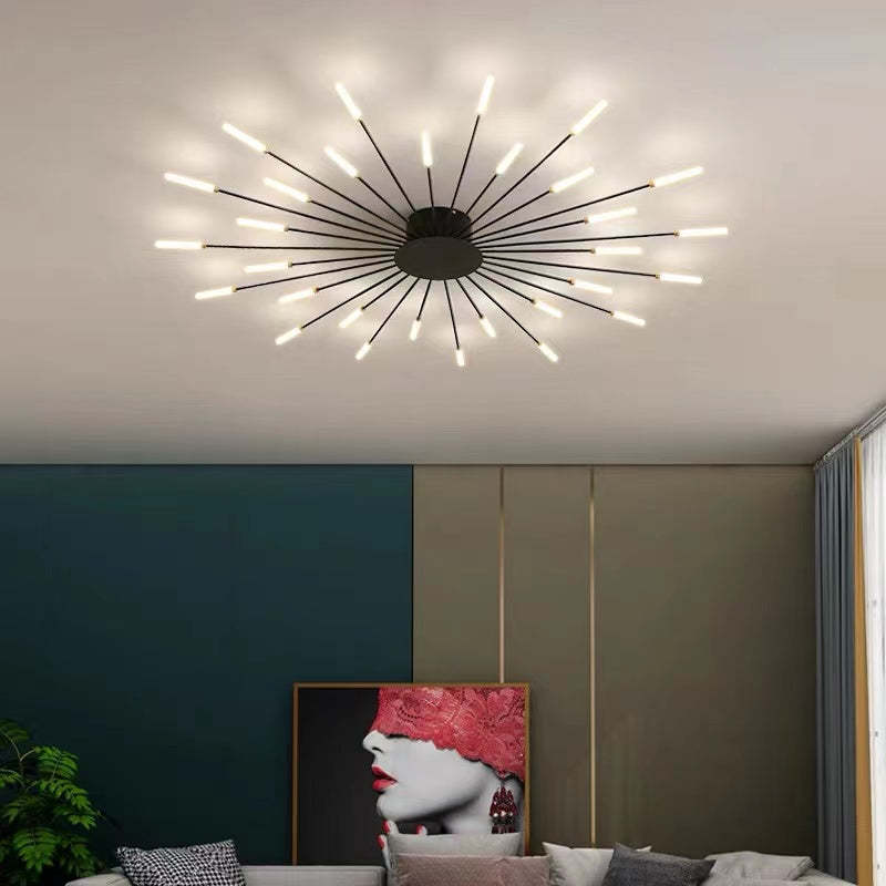 Plafonnier LED Sculptural Moderne à Design Annulaire pour un Éclairage Artistique Luminaires de plafond Electro Paris