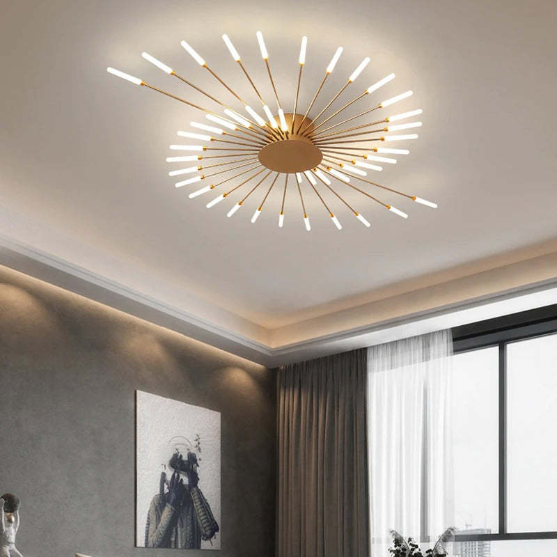 Plafonnier LED Sculptural Moderne à Design Annulaire pour un Éclairage Artistique Luminaires de plafond Electro Paris