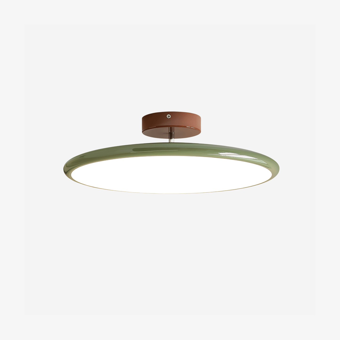 Plafonnier Circulaire Orientable pour un Éclairage d'Ambiance Moderne Luminaires de plafond Electro Paris Vert Dia 40cm x H 9cm Dimming Chaud Triac