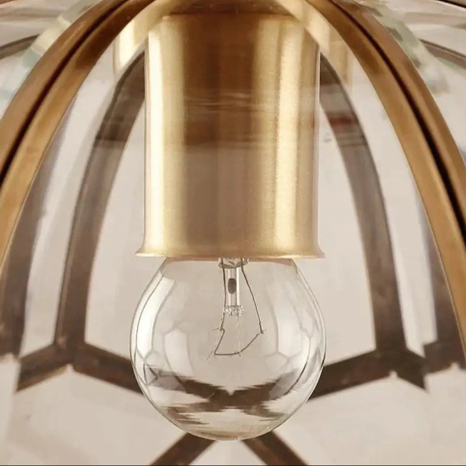 Plafonnier Cuivre et Verre – Éclairage Minimaliste Moderne pour Couloir Luminaires de plafond Electro Paris